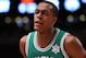 NEW YORK, NY - DECEMBER 25: Rajon Rondo #9 of the Boston Celtics looks on during the second half against the New York Knicks at Madison Square Garden on December 25, 2011 in New York City. NOTE TO USER: User expressly acknowledges and agrees that, by downloading and or using this photograph, User is consenting to the terms and conditions of the Getty Images License Agreement. (Photo by Christopher Pasatieri/Getty Images)