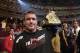 LONDON - JULY 13: Matt Hughes of the USA and current Welterweight Champion celebrates his win over Carlos Newton of Canada during the Ultimate Fighting Championship, 'Brawl in the Royal Albert Hall', in the Royal Albert Hall London, England on July 13, 2002. (Photo by John Gichigi/Getty Images)