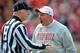 LINCOLN, NE - OCTOBER 29: Nebraska Cornhusker head coach Bo Pelini reacts to a penalty during their game against the Michigan State Spartans at Memorial Stadium October 29, 2011 in Lincoln, Nebraska. Nebraska defeated Michigan State 24-3. (Photo by Eric Francis/Getty Images)