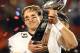 MIAMI GARDENS, FL - FEBRUARY 07: Quarterback Drew Brees #9 of the New Orleans Saints celebrates after his team defeated the Indianapolis Colts during Super Bowl XLIV on February 7, 2010 at Sun Life Stadium in Miami Gardens, Florida. (Photo by Ronald Martinez/Getty Images)
