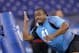 INDIANAPOLIS, IN - FEBRUARY 27: Defensive lineman Dontari Poe of Memphis takes part in a drill during the 2012 NFL Combine at Lucas Oil Stadium on February 27, 2012 in Indianapolis, Indiana. (Photo by Joe Robbins/Getty Images)