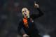 LONDON, ENGLAND - FEBRUARY 29: Arjen Robben of Netherlands celebrates as he scores their first goal during the international friendly match between England and Netherlands at Wembley Stadium on February 29, 2012 in London, England. (Photo by Clive Rose/Getty Images)