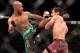 (Ian McCall (right) and Demetrious Johnson (left)-Tracy Lee/Yahoo! Sports)