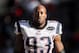 DENVER, CO - DECEMBER 18: Andre Carter #93 of the New England Patriots during pregame warmups on December 18, 2011 before facing the Denver Broncos at Sports Authority Field at Mile High in Denver, Colorado. (Photo by Marc Piscotty/Getty Images)