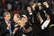 MIAMI GARDENS, FL - FEBRUARY 07: New Orleans Saints owner Tom Benson and his wife Gayle Benson celebrate after defeating the Indianapolis Colts during Super Bowl XLIV on February 7, 2010 at Sun Life Stadium in Miami Gardens, Florida. (Photo by Ronald Martinez/Getty Images)