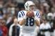 OAKLAND, CA - DECEMBER 26: Peyton Manning #18 of the Indianapolis Colts passes against the Oakland Raiders during an NFL game at Oakland-Alameda County Coliseum on December 26, 2010 in Oakland, California. (Photo by Jed Jacobsohn/Getty Images)