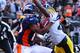 DENVER, CO - JANUARY 08: Eddie Royal #19 of the Denver Broncos catches a touchdown pass in the second quarter against William Gay #22 of the Pittsburgh Steelers during the AFC Wild Card Playoff game at Sports Authority Field at Mile High on January 8, 2012 in Denver, Colorado. (Photo by Doug Pensinger/Getty Images)