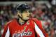 WASHINGTON, DC - FEBRUARY 24: Alex Ovechkin #8 of the Washington Capitals reacts after a play against the Montreal Canadiens at Verizon Center on February 24, 2012 in Washington, DC. (Photo by Patrick McDermott/Getty Images)