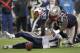 FOXBORO, MA - SEPTEMBER 18: Mark Anderson #95 of the New England Patriots sacks Philip Rivers #17 of the San Diego Chargers as Kyle Love #74 of the New England Patriots recovers a fumble in the second half at Gillette Stadium on September 18, 2011 in Foxboro, Massachusetts. (Photo by Jim Rogash/Getty Images)