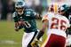 PHILADELPHIA, PA - JANUARY 01: DeSean Jackson #10 of the Philadelphia Eagles carries the ball against the Washington Redskins at Lincoln Financial Field on January 1, 2012 in Philadelphia, Pennsylvania. (Photo by Rob Carr/Getty Images)