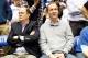 DURHAM, NC - MARCH 03: (L-R) David Cutcliffe, head football coach of the Duke Blue Devils sits beside Peyton Manning during the Duke Blue Devils versus the North Carolina Tar Heels game at Cameron Indoor Stadium on March 3, 2012 in Durham, North Carolina. (Photo by Streeter Lecka/Getty Images)
