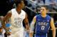 CHAPEL HILL, NC - FEBRUARY 08: Harrison Barnes #40 of the North Carolina Tar Heels and Austin Rivers #0 of the Duke Blue Devils during their game at the Dean Smith Center on February 8, 2012 in Chapel Hill, North Carolina. (Photo by Streeter Lecka/Getty Images)