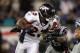 FOXBORO, MA - JANUARY 14: Willis McGahee #23 of the Denver Broncos runs the ball against the New England Patriots during their AFC Divisional Playoff Game at Gillette Stadium on January 14, 2012 in Foxboro, Massachusetts. (Photo by Al Bello/Getty Images)