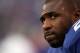 EAST RUTHERFORD, NJ - JANUARY 08: Brandon Jacobs #27 of the New York Giants looks on against the Atlanta Falcons during their NFC Wild Card Playoff game at MetLife Stadium on January 8, 2012 in East Rutherford, New Jersey. (Photo by Nick Laham/Getty Images)