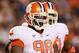 AUBURN, AL - SEPTEMBER 18: Brandon Thompson #98 of the Clemson Tigers against the Auburn Tigers at Jordan-Hare Stadium on September 18, 2010 in Auburn, Alabama. (Photo by Kevin C. Cox/Getty Images)