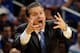 NEW ORLEANS, LA - MARCH 09: Head coach John Calipari of the Kentucky Wildcats reacts against the LSU Tigers during the quarterfinals of the SEC Men's Basketball Tournament at the New Orleans Arena on March 9, 2012 in New Orleans, Louisiana. (Photo by Chris Graythen/Getty Images)