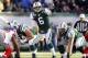 EAST RUTHERFORD, NJ - DECEMBER 24: Mark Sanchez #6 of the New York Jets calls a play during a game against the New York Giants at MetLife Stadium on December 24, 2011 in East Rutherford. New Jersey. The Giants won 29 - 14. (Photo by Rich Schultz/Getty Images)