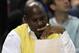 He's reading a list of all the horrible roster moves he's made. And Kwame Brown is numbers 1-5.