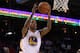 OAKLAND, CA - JANUARY 07: Monta Ellis #8 of the Golden State Warriors goes up for a shot against the Utah Jazz at Oracle Arena on January 7, 2012 in Oakland, California. NOTE TO USER: User expressly acknowledges and agrees that, by downloading and or using this photograph, User is consenting to the terms and conditions of the Getty Images License Agreement. (Photo by Ezra Shaw/Getty Images)