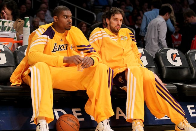 Pau Gasol and Andrew Bynum are a formidable front court duo.