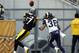PITTSBURGH, PA - DECEMBER 24: Mike Wallace #17 of the Pittsburgh Steelers makes a catch against Josh Gordy #38 of the St. Louis Rams during the game on December 24, 2011 at Heinz Field in Pittsburgh, Pennsylvania. The Steelers won 27-0. (Photo by Justin K. Aller/Getty Images)