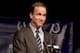 INDIANAPOLIS, IN - MARCH 07: Peyton Manning attends a press conference announcing Manning's release from the Colts at Indiana Farm Bureau Football Center on March 7, 2012 in Indianapolis, Indiana. (Photo by Joey Foley/Getty Images)