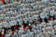 ATLANTA - SEPTEMBER 04: The UNC Marching Tar Heels cheer during the game between the North Carolina Tar Heels and the LSU Tigers in the Chick-fil-A Kickoff Game at Georgia Dome on September 4, 2010 in Atlanta, Georgia. (Photo by Kevin C. Cox/Getty Images)