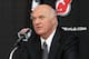 NEWARK, NJ - JUNE 17: CEO/ President/ General Manager Lou Lamoriello of the New Jersey Devils address the media after introducing John MacLean as the Devils new head coach during a press conference at the Prudential Center on June 17, 2010 in Newark, New Jersey. (Photo by Andy Marlin/Getty Images)