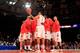 NEW YORK, NY - MARCH 09: The Syracuse Orange huddle before the start of the second half against the Cincinnati Bearcats during the semifinals of the Big East men's basketball tournament at Madison Square Garden on March 9, 2012 in New York City. (Photo by Chris Trotman/Getty Images)