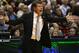 INDIANAPOLIS, IN - APRIL 03: Head coach Geno Auriemma of the Connecticut Huskies directs his players in the first half against the Notre Dame Fighting Irish during the semifinals of the 2011 NCAA Women's Final Four on April 3, 2011 at Conseco Fieldhouse in Indianapolis, Indiana. The Texas A&M Aggies defeated the Stanford Cardinal 63-62. (Photo by Elsa/Getty Images)