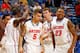 NEW ORLEANS, LA - MARCH 09: Scottie Wilbekin #5 of the Florida Gators reacts along with his teammates against the Alabama Crimson Tide during their quarterfinal game in the 2012 SEC Men's Basketball Conference Tournament at New Orleans Arena on March 9, 2012 in New Orleans, Louisiana. (Photo by Chris Graythen/Getty Images)