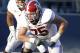 OXFORD, MS - OCTOBER 15: Offensive linesman Barrett Jones #75 of the Alabama Crimson Tide lines up against Mississippi on October 15, 2011 at Vaught- Hemingway Stadium in Oxford, Mississippi. (Photo by Butch Dill/Getty Images)