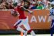 HONOLULU, HI - JANUARY 29: Brandon Marshall #19 of the Miami Dolphins carries the ball for a touchdown during the 2012 NFL Pro Bowl against the NFC at Aloha Stadium on January 29, 2012 in Honolulu, Hawaii. (Photo by Kent Nishimura/Getty Images)