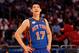 ORLANDO, FL - FEBRUARY 24: Jeremy Lin #17 of the New York Knicks and Team Shaq looks on during the BBVA Rising Stars Challenge part of the 2012 NBA All-Star Weekend at Amway Center on February 24, 2012 in Orlando, Florida. NOTE TO USER: User expressly acknowledges and agrees that, by downloading and or using this photograph, User is consenting to the terms and conditions of the Getty Images License Agreement. (Photo by Mike Ehrmann/Getty Images)