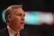 CHICAGO, IL - MARCH 12: Head coach Mike D'Antoni of the New York Knicks watches as his team takes on the Chicago Bulls at the United Center on March 12, 2012 in Chicago, Illinois. The Bulls defeated the Knicks 104-99. NOTE TO USER: User expressly acknowledges and agrees that, by downloading and or using this photograph, User is consenting to the terms and conditions of the Getty Images License Agreement. (Photo by Jonathan Daniel/Getty Images)