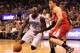 ORLANDO, FL - FEBRUARY 06: Jason Richardson #23 of the Orlando Magic drives against Blake Griffin #32 of the Los Angeles Clippers during the game at Amway Center on February 6, 2012 in Orlando, Florida. NOTE TO USER: User expressly acknowledges and agrees that, by downloading and or using this Photograph, user is consenting to the terms and conditions of the Getty Images License Agreement. (Photo by Sam Greenwood/Getty Images)