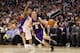 PHOENIX, AZ - FEBRUARY 19: Steve Blake #5 of the Los Angeles Lakers handles the ball against the Phoenix Suns during the NBA game at US Airways Center on February 19, 2012 in Phoenix, Arizona. The Suns defeated the Lakers 102-90. NOTE TO USER: User expressly acknowledges and agrees that, by downloading and or using this photograph, User is consenting to the terms and conditions of the Getty Images License Agreement. (Photo by Christian Petersen/Getty Images)