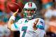 MIAMI GARDENS, FL - SEPTEMBER 18: Miami Dolphins quarterback Chad Henne #7 attempts a pass during a game against the Houston Texans at Sun Life Stadium on September 18, 2011 in Miami Gardens, Florida. (Photo by Sam Greenwood/Getty Images)