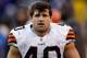 BALTIMORE, MD - DECEMBER 24: Peyton Hillis #40 of the Cleveland Browns looks on from the sidelines during the closing moments of the Browns 20-14 loss to the Baltimore Ravens at M&T Bank Stadium on December 24, 2011 in Baltimore, Maryland. (Photo by Rob Carr/Getty Images)