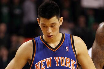Jeremy Lin has six assists and six turnovers tonight.