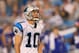 CHARLOTTE, NC - AUGUST 13: Olindo Mare #10 of the Carolina Panthers during their preseason game against the New York Giants at Bank of America Stadium on August 13, 2011 in Charlotte, North Carolina. (Photo by Streeter Lecka/Getty Images)