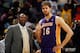 NEW ORLEANS, LA - MARCH 14: Pau Gasol #16 talks with head coach Mike Brown of the Los Angeles Lakers during a timeout against the New Orleans Hornets at the New Orleans Arena on March 14, 2012 in New Orleans, Louisiana. NOTE TO USER: User expressly acknowledges and agrees that, by downloading and or using this photograph, User is consenting to the terms and conditions of the Getty Images License Agreement. (Photo by Chris Graythen/Getty Images)
