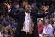 OAKLAND, CA - FEBRUARY 15: Head coach Nate McMillan of the Portland Trail Blazers argues a call during their game against the Golden State Warriors at Oracle Arena on February 15, 2012 in Oakland, California. NOTE TO USER: User expressly acknowledges and agrees that, by downloading and or using this photograph, User is consenting to the terms and conditions of the Getty Images License Agreement. (Photo by Ezra Shaw/Getty Images)