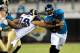 JACKSONVILLE, FL - SEPTEMBER 01: C.J. Ah You #99 of the St. Louis Rams tackles David Garrard #9 of the Jacksonville Jaguars during a game at EverBank Field on September 1, 2011 in Jacksonville, Florida. (Photo by Sam Greenwood/Getty Images)