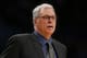 LOS ANGELES - FEBRUARY 13: Head coach Phil Jackson of the Los Angeles Lakers looks on against the New York Knicks on February 13, 2007 at Staples Center in Los Angeles, California. The Knicks won 107-106. NOTE TO USER: User expressly acknowledges and agrees that, by downloading and/or using this Photograph, user is consenting to the terms and conditions of the Getty Images License Agreement. (Photo by Lisa Blumenfeld/Getty Images)