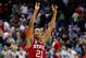 COLUMBUS, OH - MARCH 16: C.J. Williams #21 of the North Carolina State Wolfpack celebrates winning 79-65 against the San Diego State Aztecs during the second round of the 2012 NCAA Men's Basketball Tournament at Nationwide Arena on March 16, 2012 in Columbus, Ohio. (Photo by Rob Carr/Getty Images)