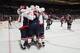 UNIONDALE, NY - MARCH 13: Alex Ovechkin #8 and the Washington Capitals celebrate a goal against the New York Islanders at the Nassau Veterans Memorial Coliseum on March 13, 2012 in Uniondale, New York. The Capitals defeated the Islanders 5-4 in the shootout. (Photo by Bruce Bennett/Getty Images)