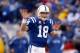 LEXINGTON, KY - NOVEMBER 02: Quarterback Peyton Manning #18 of the Indianapolis Colts reacts on the field during the NFL game against the San Francisco 49ers at Lucas Oil Stadium on November 1, 2009 in Indianapolis, Indiana. (Photo by Andy Lyons/Getty Images)