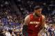 ORLANDO, FL - MARCH 13: LeBron James #6 of the Miami Heat drives during the game against the Orlando Magic at Amway Center on March 13, 2012 in Orlando, Florida. NOTE TO USER: User expressly acknowledges and agrees that, by downloading and or using this photograph, User is consenting to the terms and conditions of the Getty Images License Agreement. (Photo by Sam Greenwood/Getty Images)