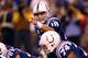 INDIANAPOLIS, IN - JANUARY 08: Peyton Manning #18 of the Indianapolis Colts gestures a she calls signals out at the line of scrimmage against the New York Jets during their 2011 AFC wild card playoff game at Lucas Oil Stadium on January 8, 2011 in Indianapolis, Indiana. The Jets won 17-16. (Photo by Jonathan Daniel/Getty Images)